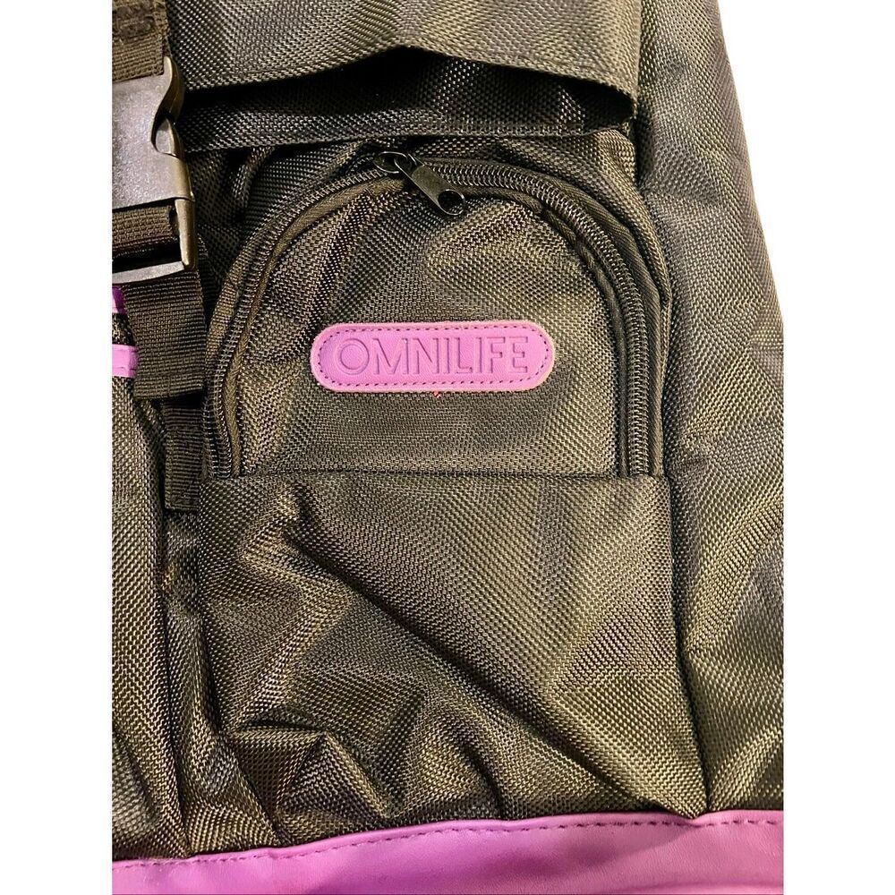 Rucksack Backpack in Black & Purple NY Omnilife